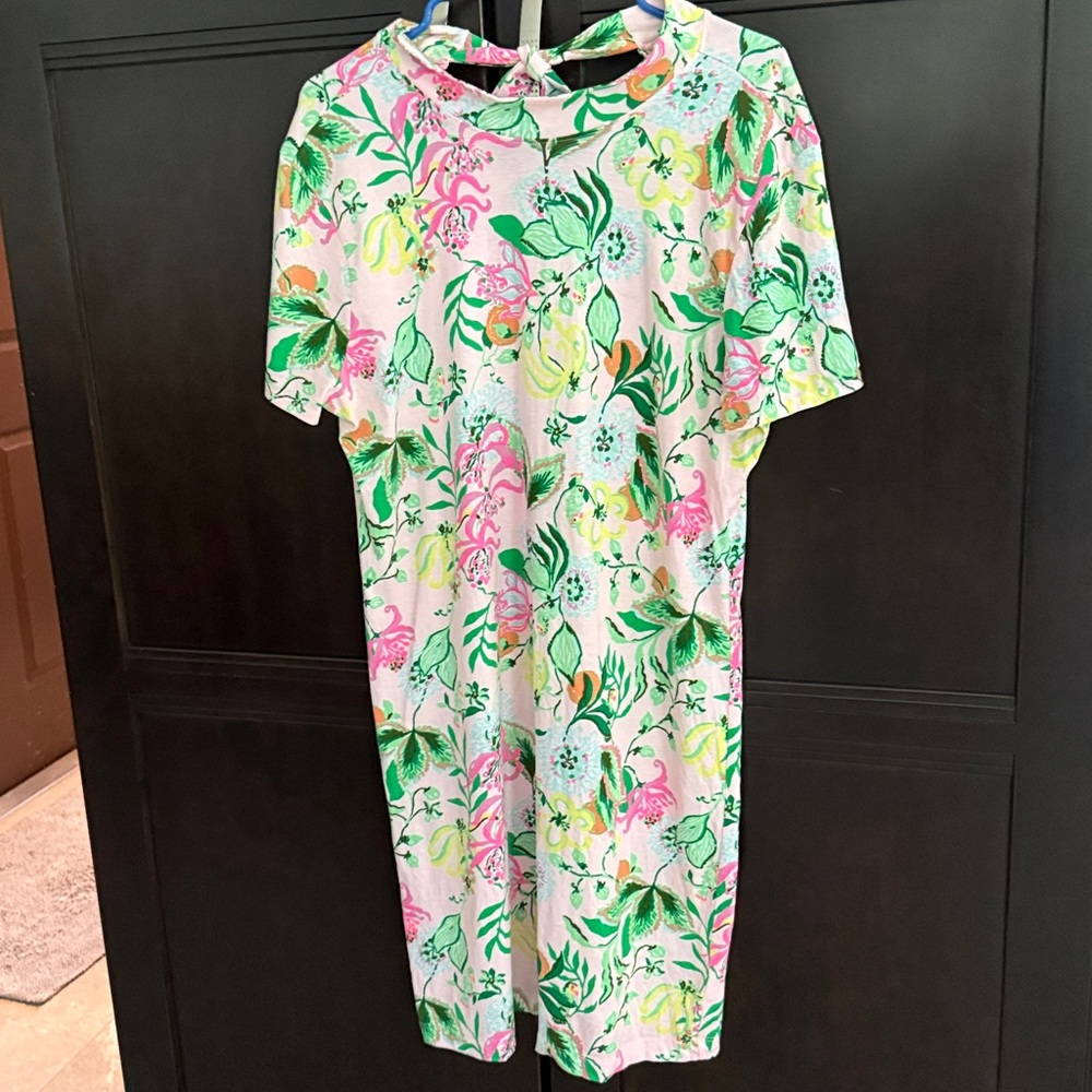 Lilly Pulitzer Floral Mini Dress - Pink, Green, Yellow